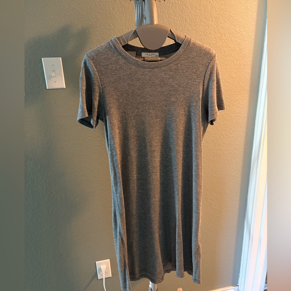 Rag & Bone T shirt Ribbed Mini Dress